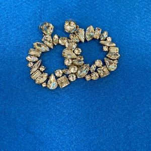 J Crew Sparkly Statement Earrings